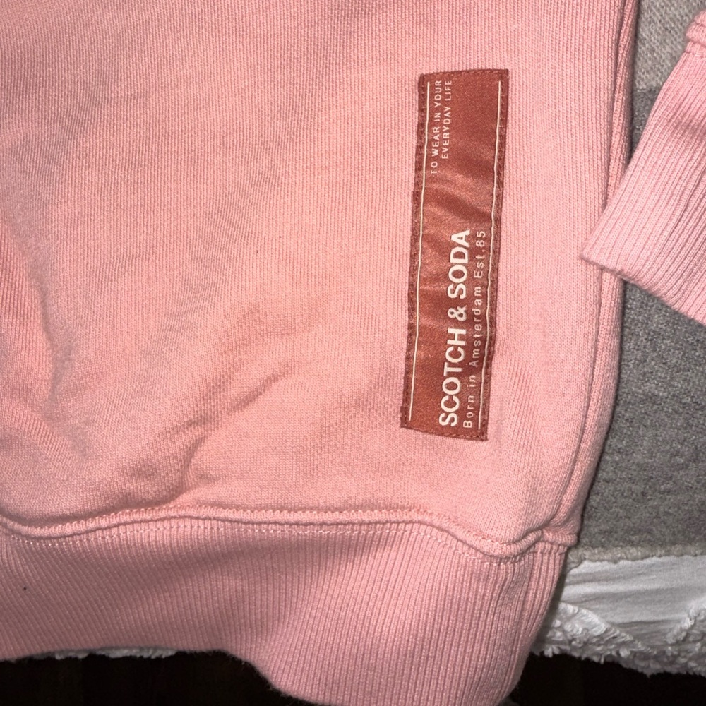 Scotch & Soda Dusty Pink Crewneck Hoodie - Picture 12 of 12